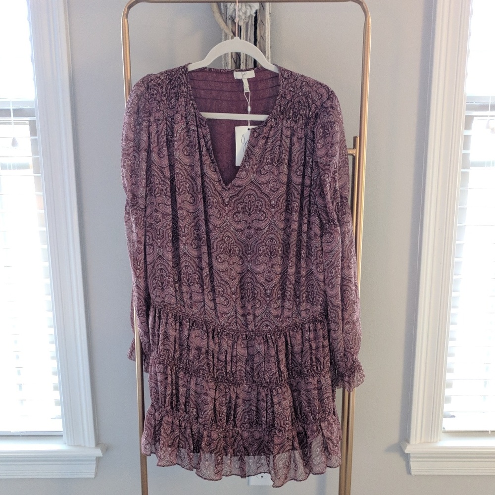 Joie smocked boho dress